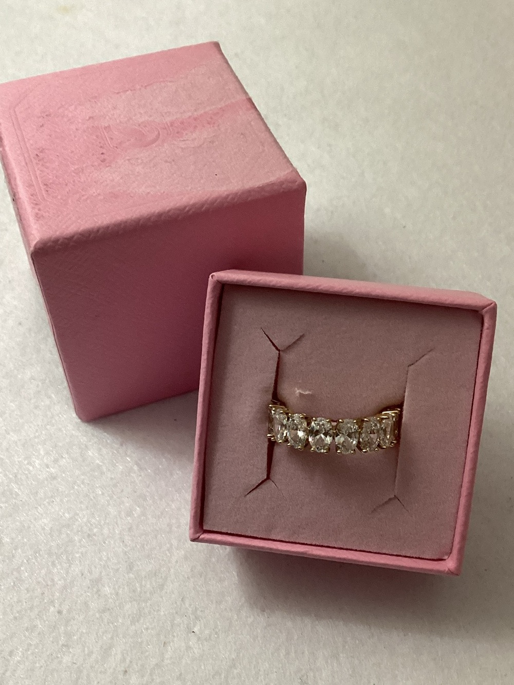 Swarovski Matrix Gold-Tone Plated Oval Cut Ring Size 7